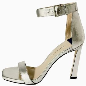 Stuart Weitzman 100 Square Nudist Sandal